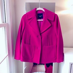Talbots quilt lined wool jacket